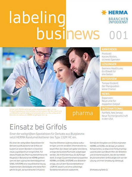 Laboratory personnel in white coats collaborate, examining a vial and discussing pharmaceutical solutions related to blood plasma derivatives.